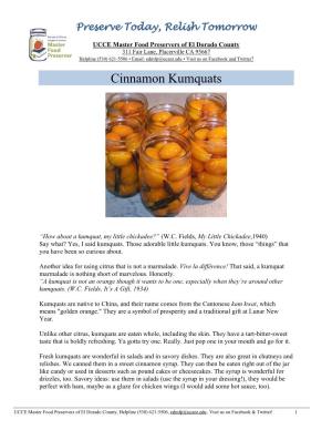 Cinnamon Kumquats