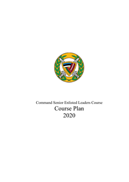 Course Plan 2020