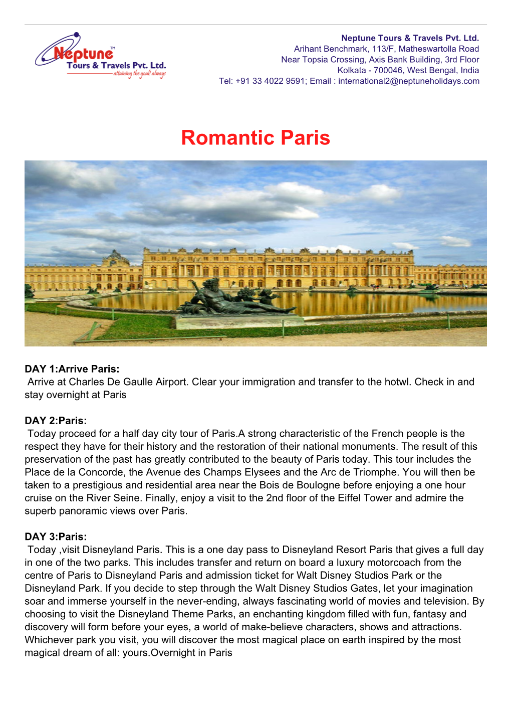 Romantic Paris