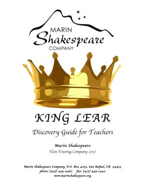 KING LEAR Discovery Guide for Teachers