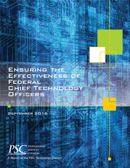 Ensuring the Effectiveness of Federal Chief Technology Officers