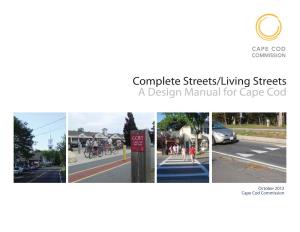 Complete Streets/Living Street: a Design Manual for Cape