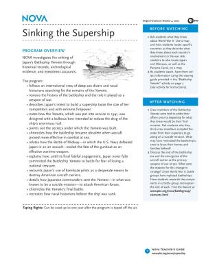 Sinking the Supership 1 Ask Students What They Know About World War II
