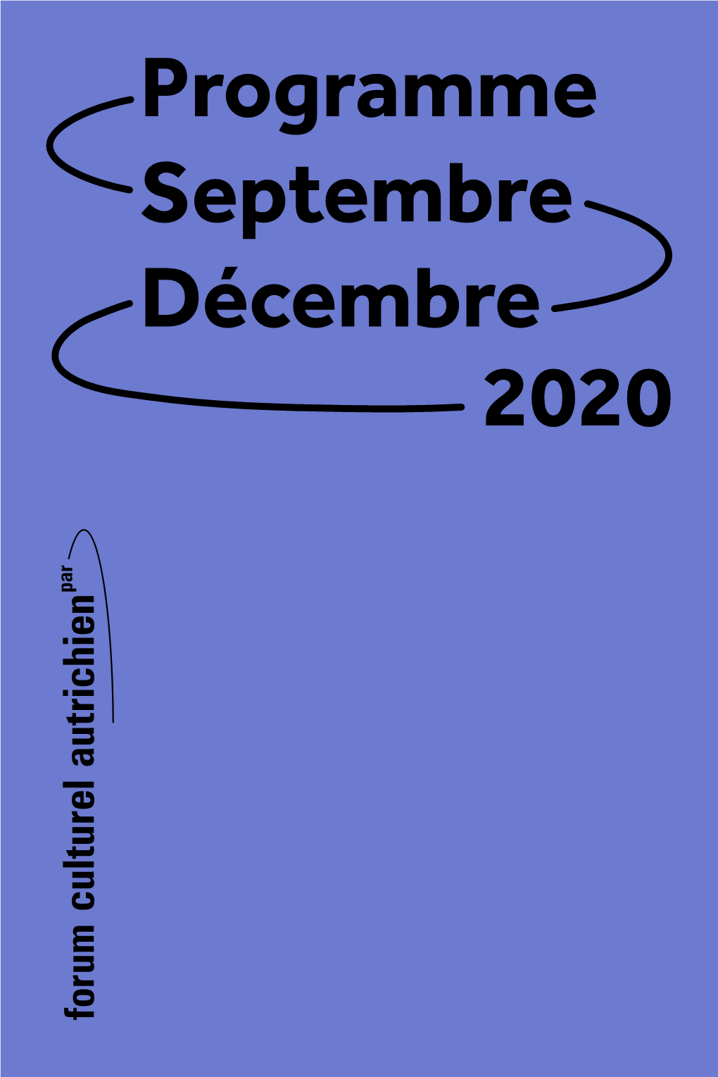 Programme Septembre Décembre 2020