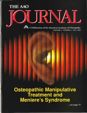 Osteopathic Manipulative Treatment and Meniere's Syndrome