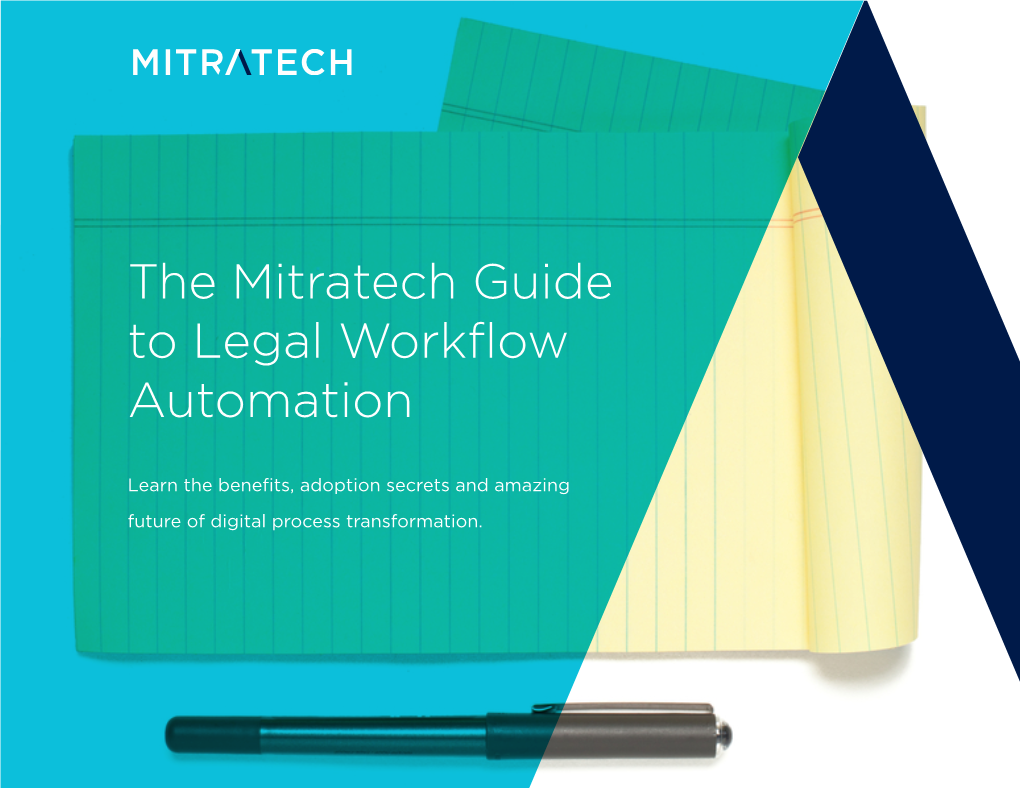 The Mitratech Guide to Legal Workflow Automation
