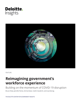 Reimagining Government's Workforce Experience