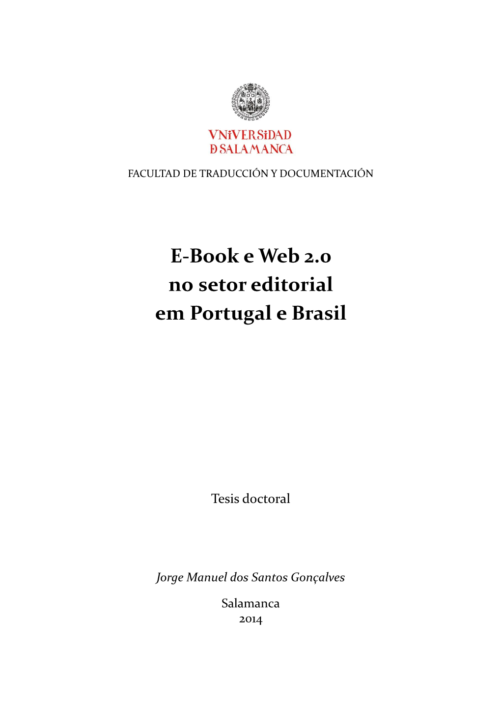 E-Book E Web 2.0 No Setor Editorial Em Portugal E Brasil