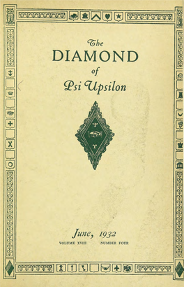 The Diamond of Psi Upsilon June 1932