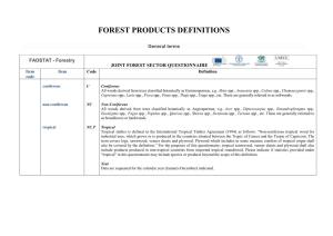 FAOSTAT-Forestry Definitions