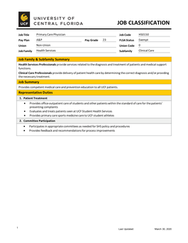 Primary Care Physican