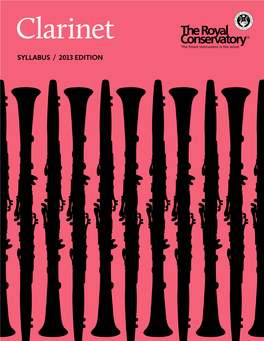 Clarinet Syllabus / 2013 Edition