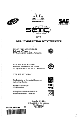 Small Engine Technology Conference