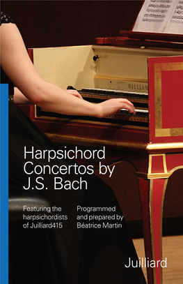 Harpsichord Concertos by J.S. Bach
