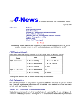 VCS E-News 4-12-13