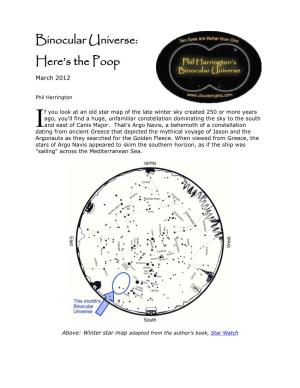 Binocular Universe: Here’S the Poop March 2012