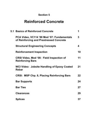 5.1 Basics of Reinforced Concrete 1