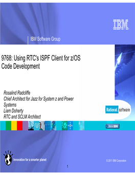 9768: Using RTC's ISPF Client for Z/OS Code Development