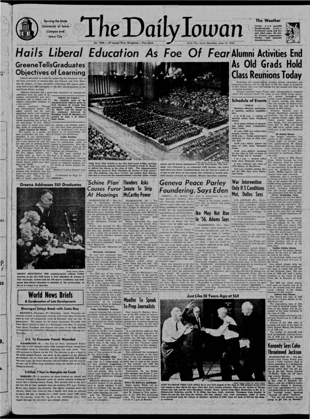 Daily Iowan (Iowa City, Iowa), 1954-06-12