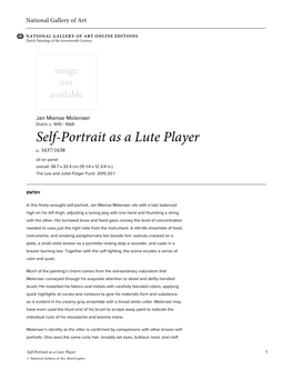Self-Portrait As a Lute Player C