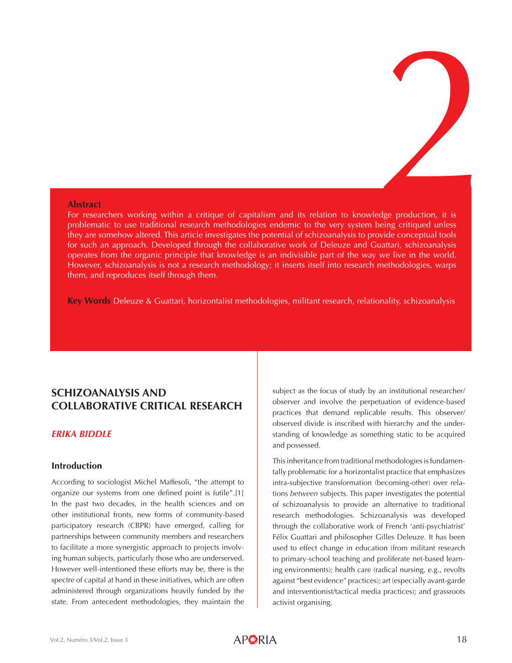 Schizoanalysis and Collaborative Critical