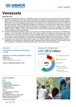 Fact Sheet Venezuela-September 2019