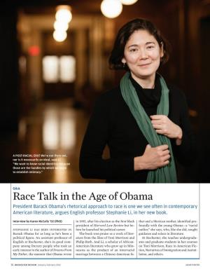Race Talk in the Age of Obama