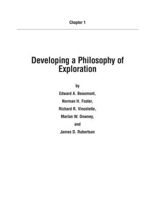 Chapter 1: Developing a Philosophy of Exploration