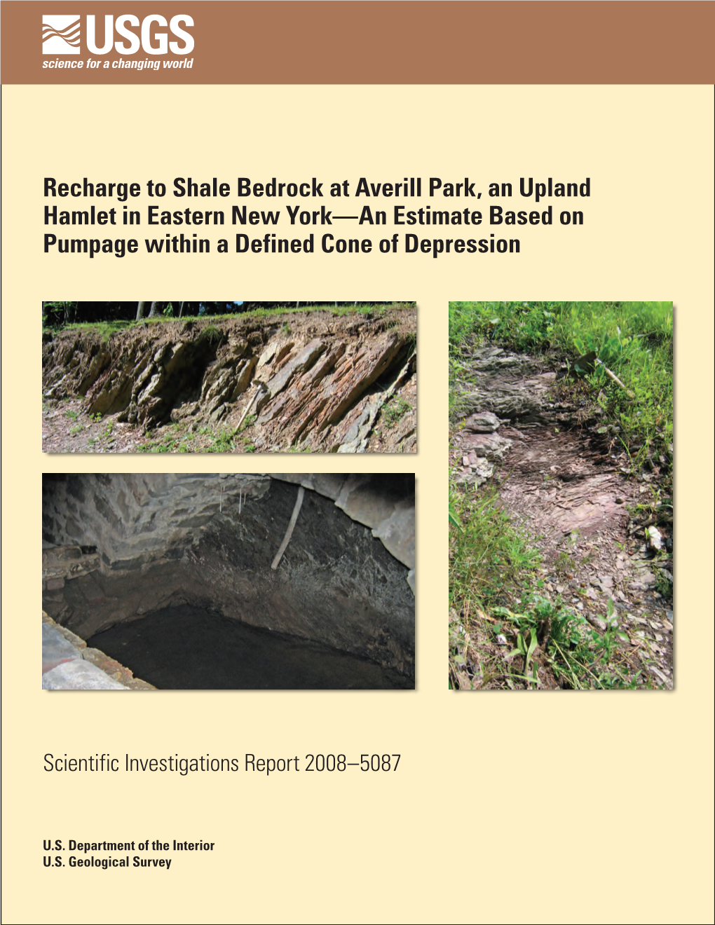 Recharge to Shale Bedrock at Averill Park, an Upland Hamlet in Eastern New York—An Estimate Based on Pumpage Within a Defined Cone of Depression