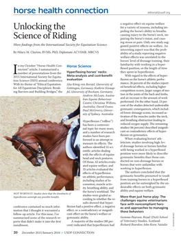 Unlocking the Science of Riding