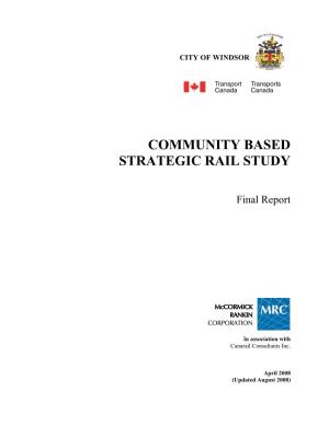 Community Based Strategic Rail Study