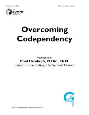 Overcoming Codependency”
