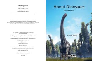 About Dinosaurs Second Edition About Dinosaurs a We Both Read Book Level 1–2 Guided Reading: Level H Second Edition