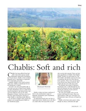 Chablis: Soft and Rich Hablis Has Long Suffered from Bad Side Covered with Vineyard