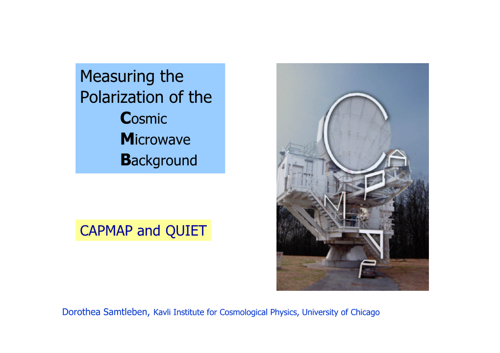 Measuring the Polarization of the Cosmic Microwave Background