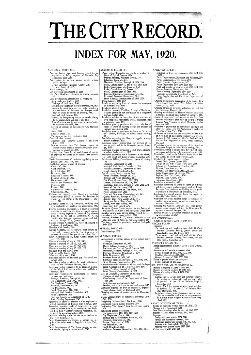 1920-05-00 Index