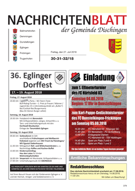 Der Gemeinde Dischingen Demmingen