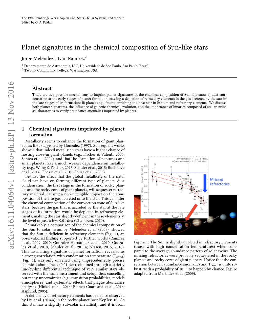 Planet Signatures in the Chemical Composition of Sun-Like Stars