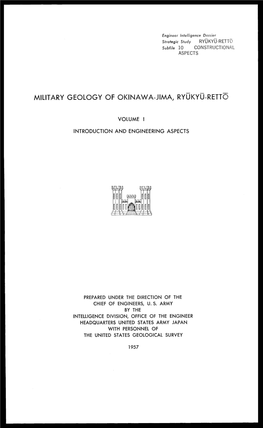 Military Geology of Okinawa-Jima, Ryukyu-Retto