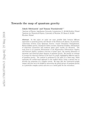 Towards the Map of Quantum Gravity