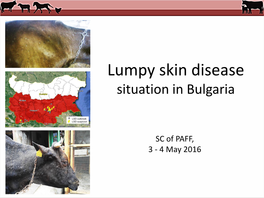Lumpy Skin Disease Situation in Bulgaria
