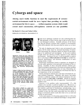 Cyborgs and Space