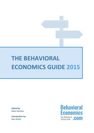 The Behavioral Economics Guide 2015