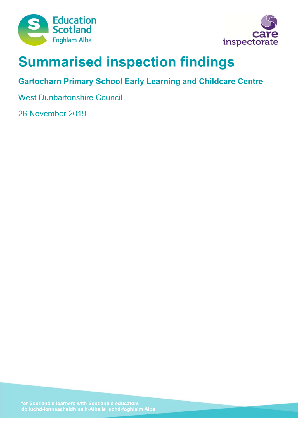 Download Summarised Inspection Findings