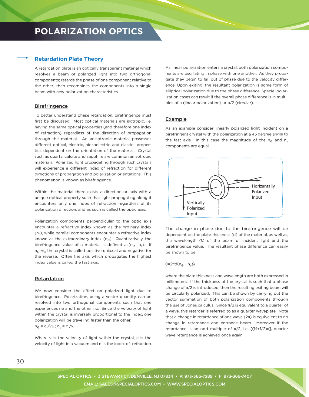 Polarization Optics