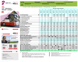 Lembach Busterminal Fahrpläne / Linien Gültig Ab 15.12.2019 Ottensheim Bf Gerling Bahnhst Neufelden Busterminal 215