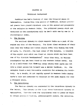 A. the Mauryas the Earliest Dynasty to Claim Western India As a Part of Its Empire Was That of the Mauryaus