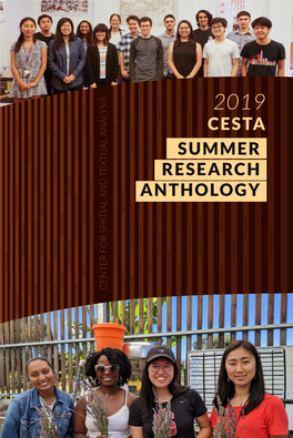 2019 CESTA Summer Research Anthology