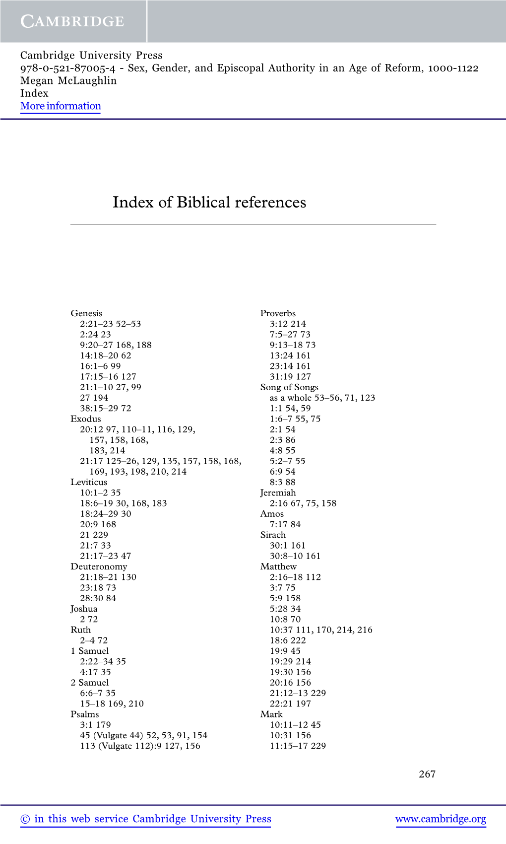 Index of Biblical References
