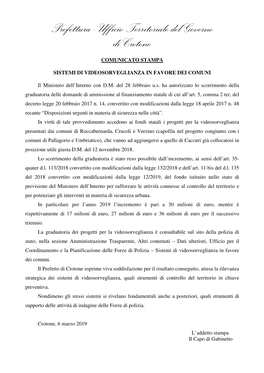 Prefettura - Ufficio Territoriale Del Governo Di Crotone